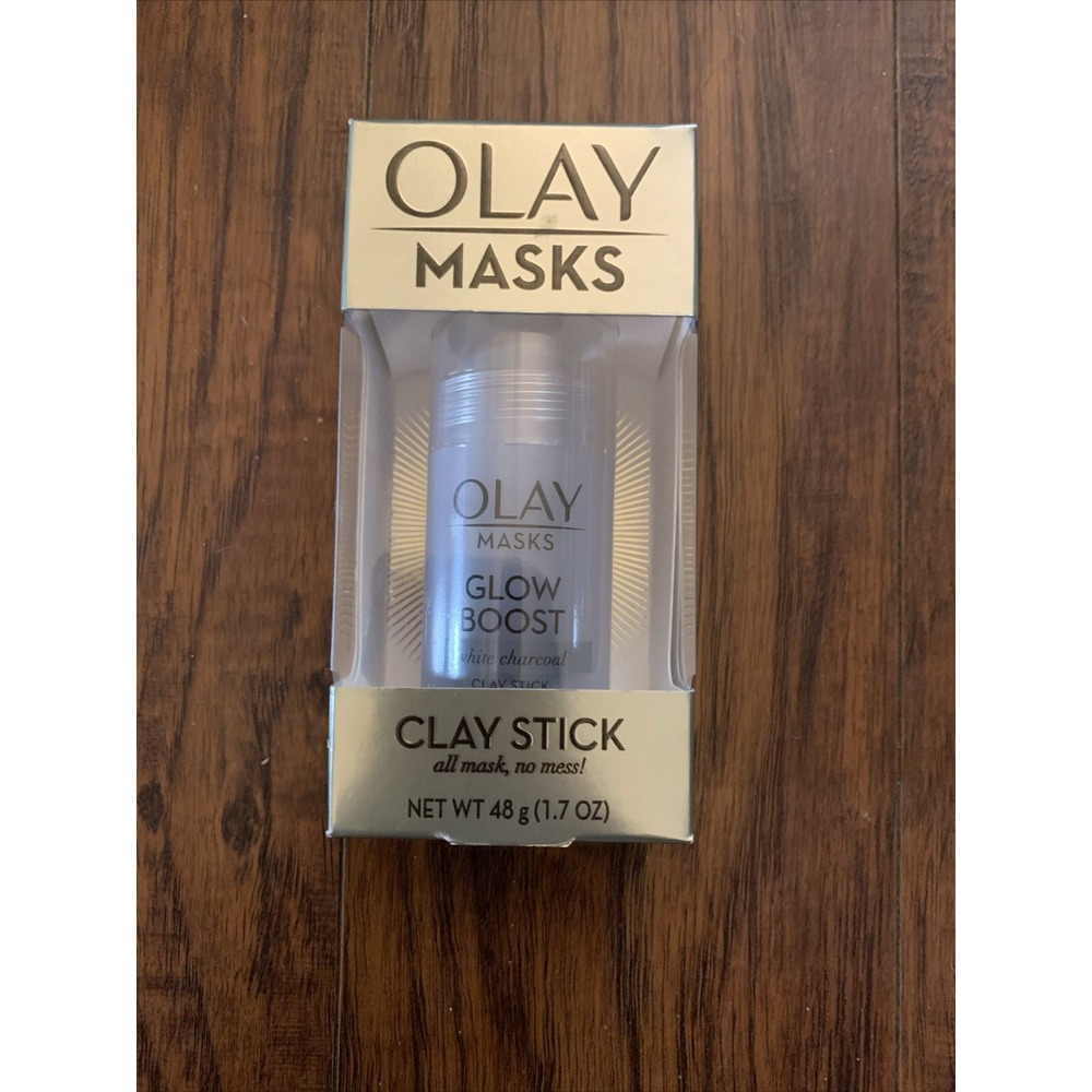 Olay Masks Glow Boost‎ Clay Stick - White Charcoal Stick- All Mask, No Mess-NIB